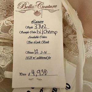 Brand new with tag Lazaro ball gown wedding dress